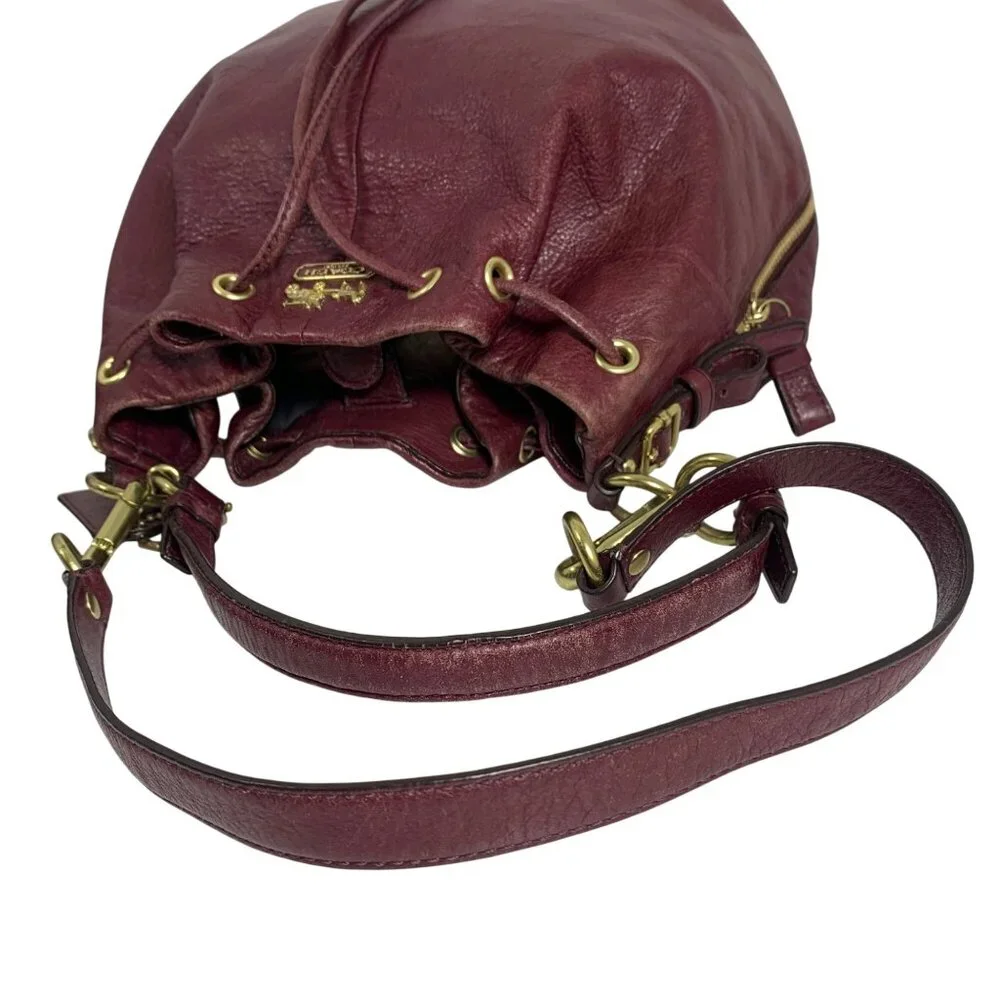 Coach Madison Marielle Drawstring Bucket Shoulder Bag + Fob/Tag & Dust Bag